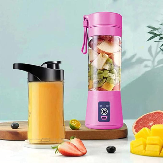 Portable Electric USB Juice Maker | Rechargeable Bottle with 6 Blades